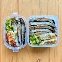 本日のお弁当 ししゃも海苔弁